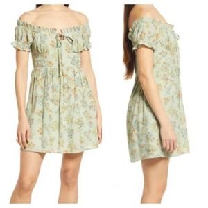 NWT Lulus Dress green floral size XL